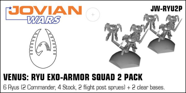Venus Ryu Exo-Armor Squad Two Pack packaging | Jovian Wars
