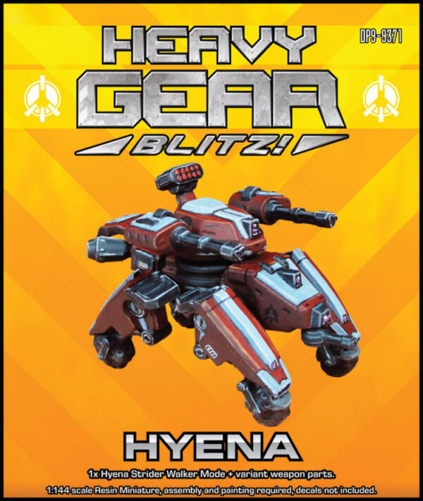 Hyena MkII Strider Walker Mode packaging | Heavy Gear Blitz!