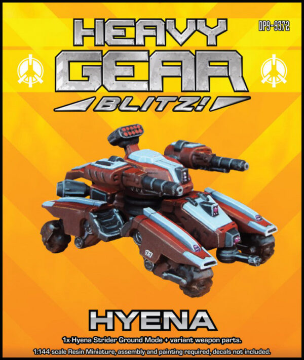 Hyena MkII Strider Ground Mode packaging | Heavy Gear Blitz!